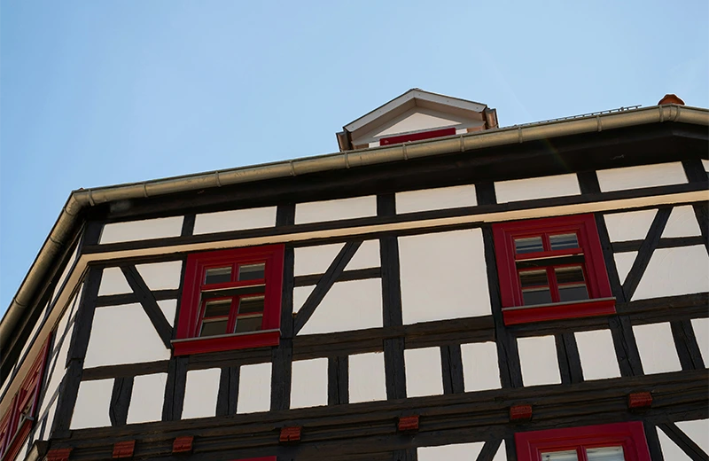 Bild von einem Fachwerkhaus in Erfurt